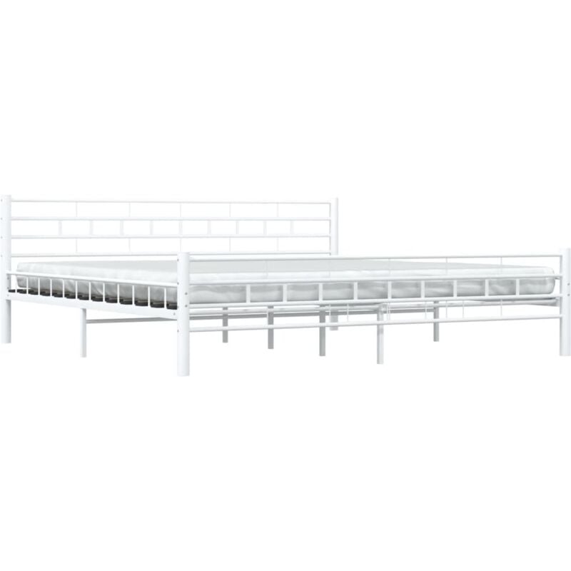 

Estructura de Cama de Metal Blanco 200x200 cm - Blanco - Vidaxl