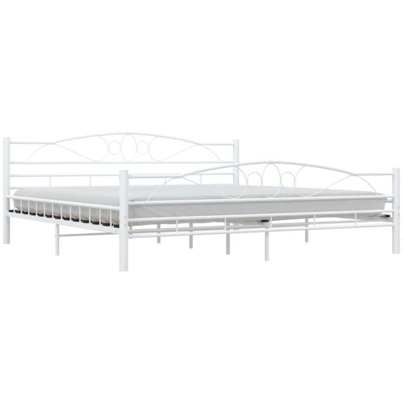 

Estructura de Cama de Metal Blanco 200x200 cm - Blanco - Vidaxl