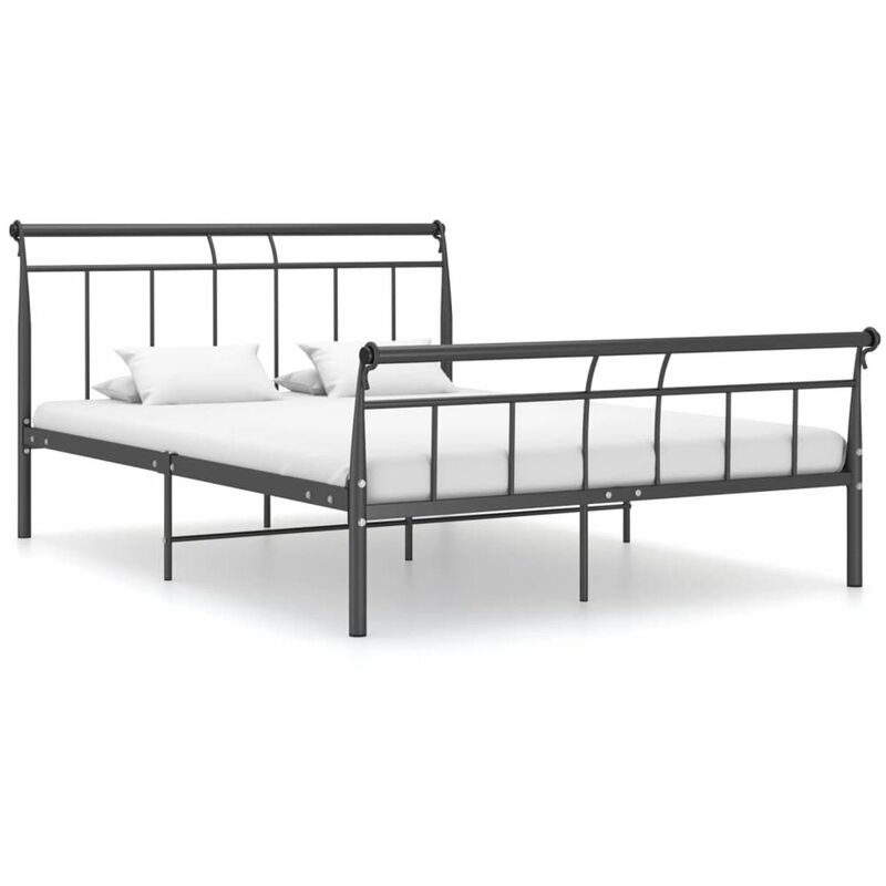 

Estructura de cama de metal negro 140x200 cm