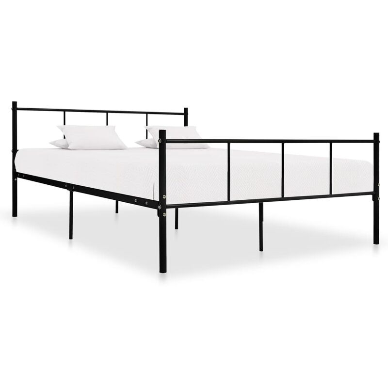 

Estructura de cama de metal negro 160x200 cm