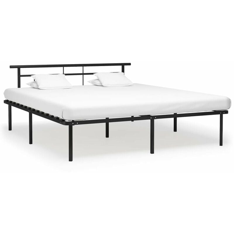 

Estructura de cama de metal negro 180x200 cm