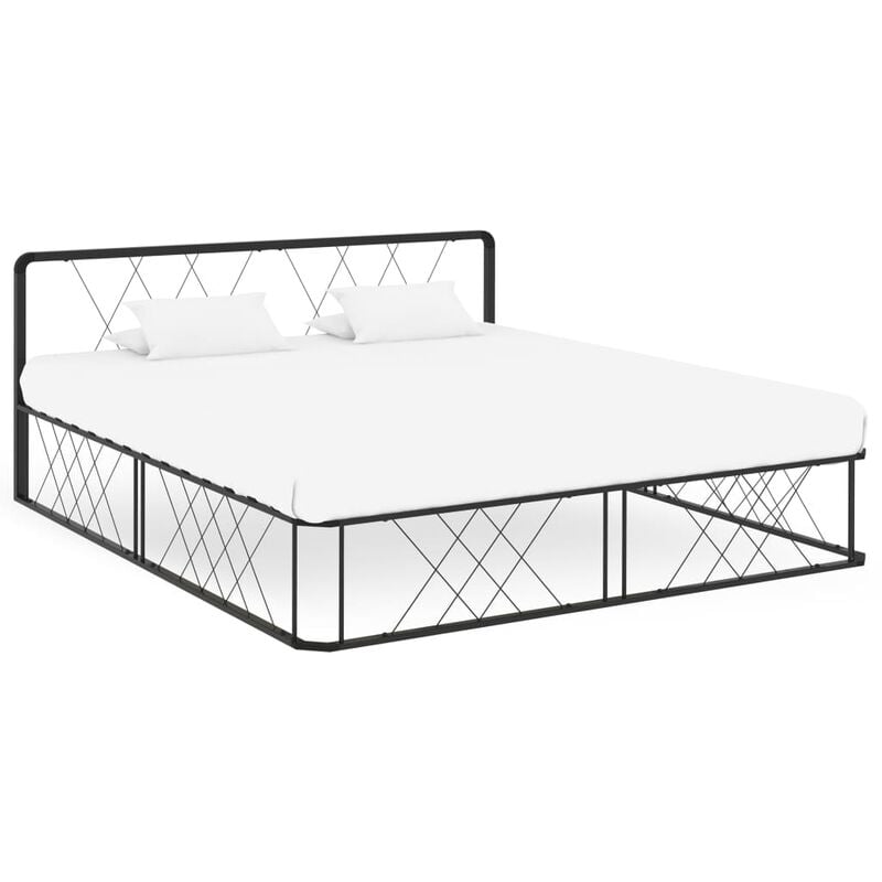 

Estructura de cama de metal negro 180x200 cm