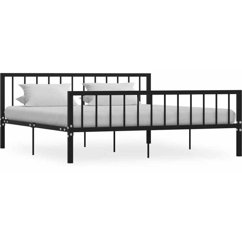 

Estructura de cama de metal negro 180x200 cm