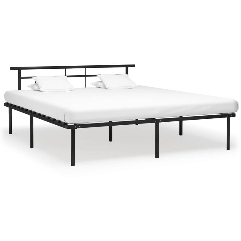 

Estructura de cama de metal negro 180x200 cm - Negro