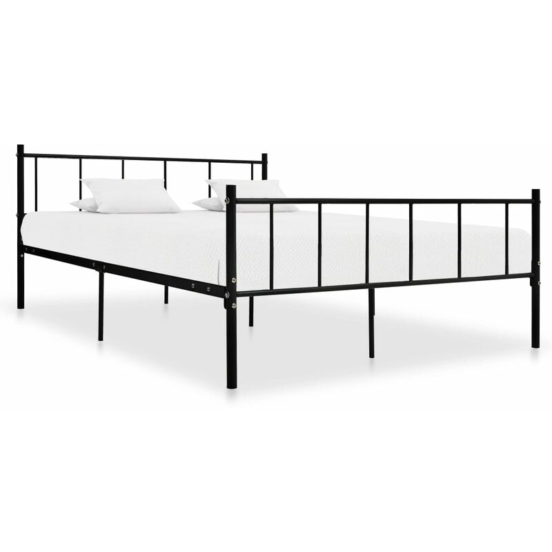 

Estructura de cama de metal negro 200x200 cm