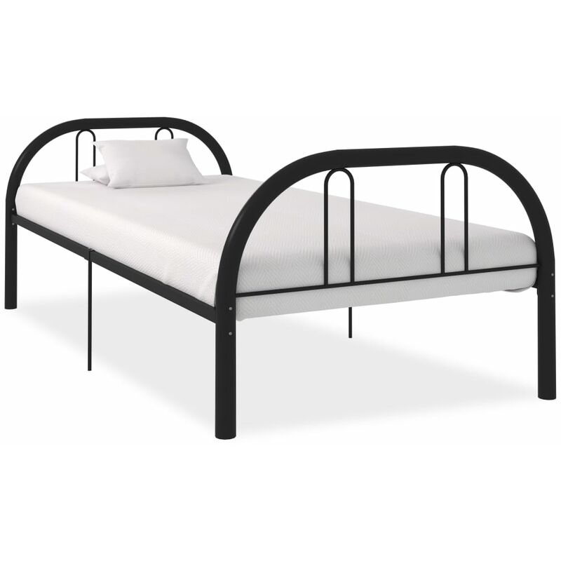 

Estructura de cama de metal negro 90x200 cm