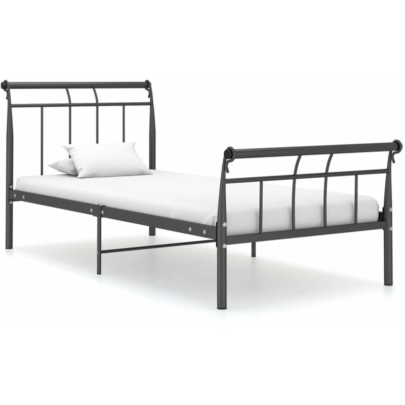 

Estructura de cama de metal negro 90x200 cm
