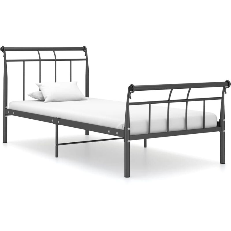

Estructura de cama de metal negro 90x200 cm