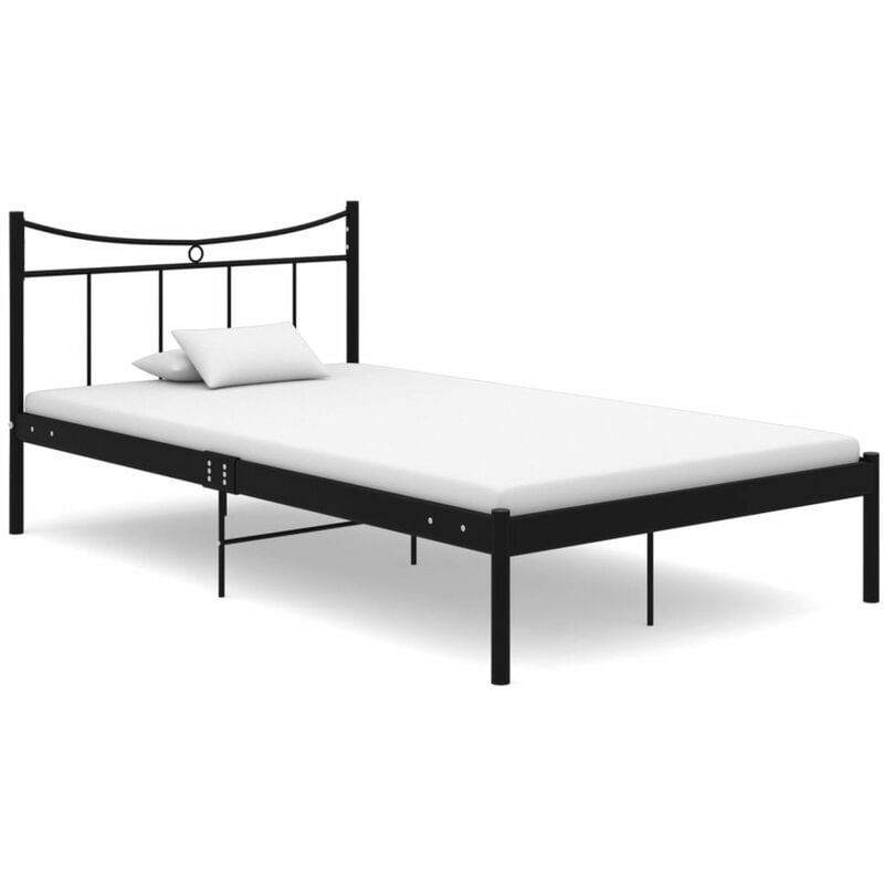

Estructura de cama de metal y madera contrachapada 120x200 cm