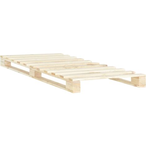 Madera Maciza de Pino Estructura de Cama de Palés Multitalle Multicolor