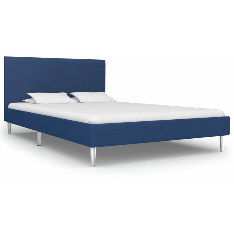 

Estructura de cama de tela azul 120x200 cm