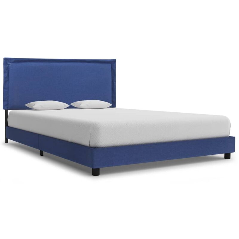 

Estructura de cama de tela azul 120x200 cm