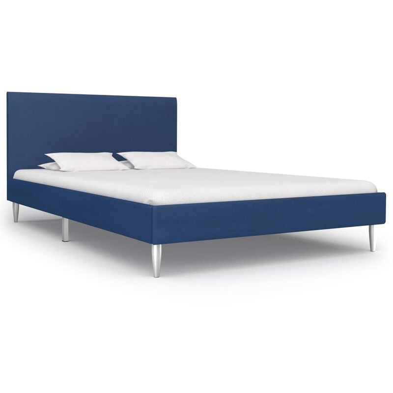 

Estructura de cama de tela azul 120x200 cm - Azul