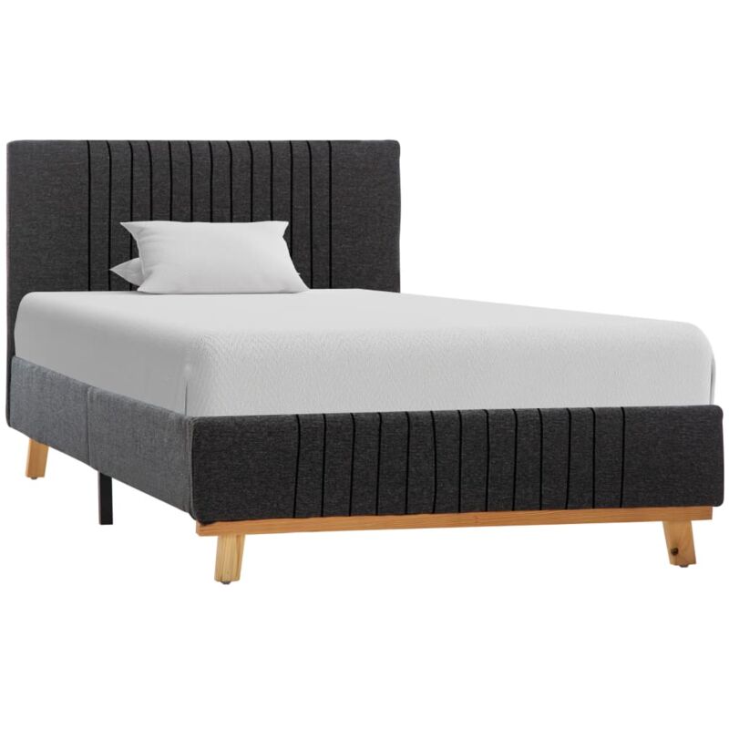 

Estructura de Cama de Tela Gris Oscuro 90x200 cm - Gris - Vidaxl