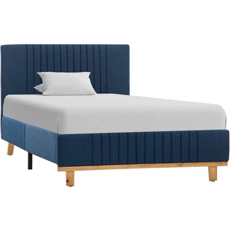 

Estructura de Cama de Tela Azul 90x200 cm - Azul - Vidaxl