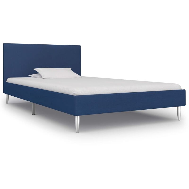 

Estructura de cama de tela azul 90x200 cm - Azul