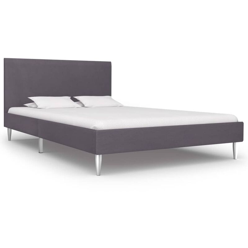 

Estructura de cama de tela gris 120x200 cm - Gris