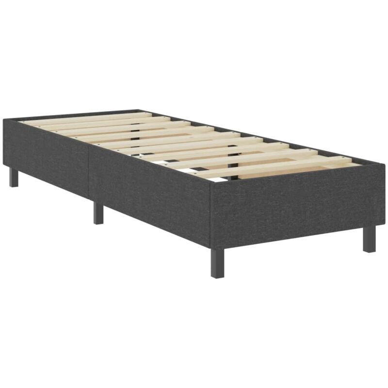 

vidaXL Estructura de cama Box Spring tela gris 100x200 cm - Gris