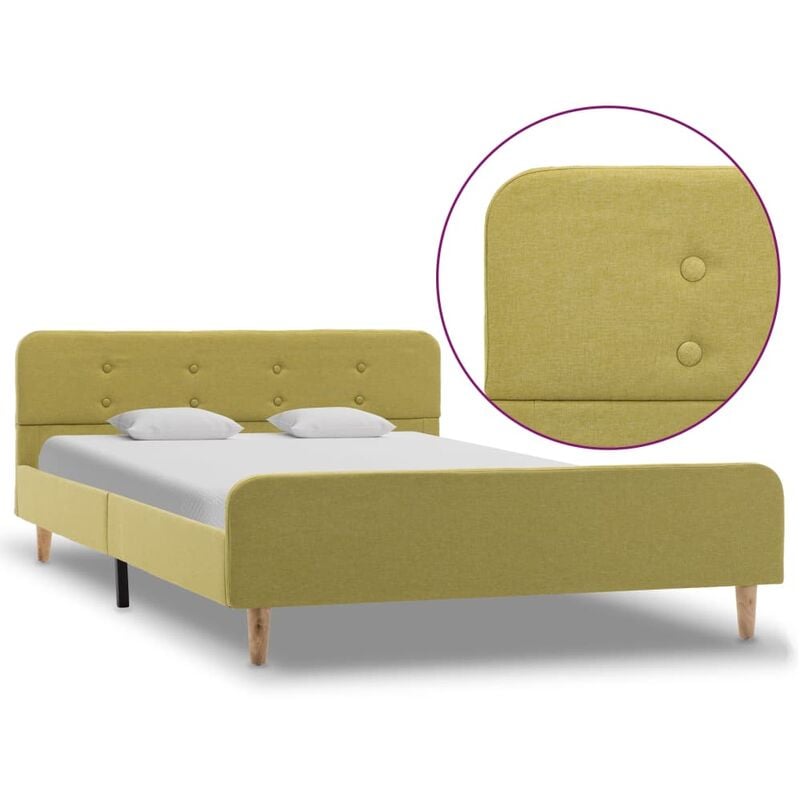 

Estructura de Cama de Tela Verde 120x200 cm - Verde - Vidaxl