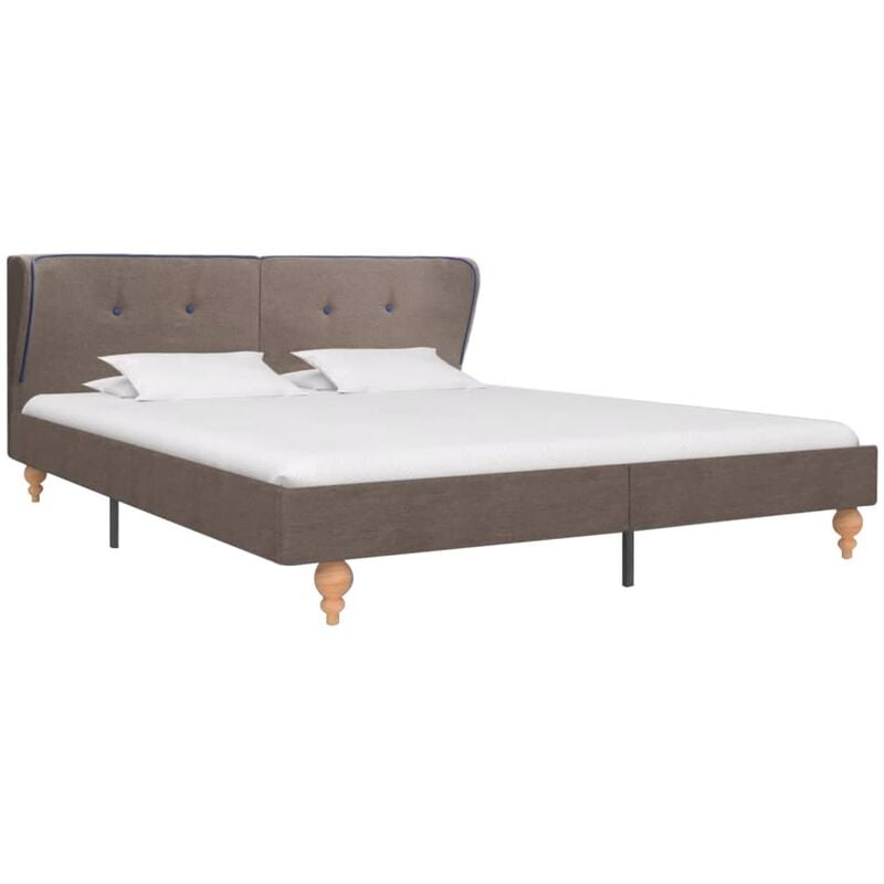 

Estructura de Cama de Tela Gris Topo 180x200 cm - Gris Topo - Vidaxl