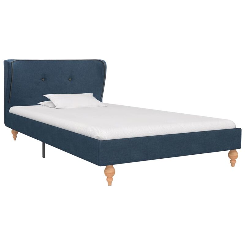 

vidaXL Estructura de Cama de Tela Azul 90x200 cm - Azul