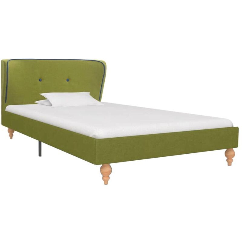 

vidaXL Estructura de Cama de Tela Verde 90x200 cm - Verde