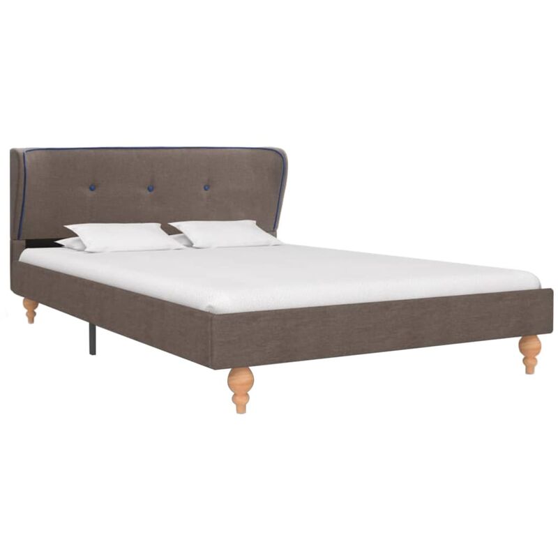 

Estructura de Cama de Tela Gris Topo 120x200 cm - Gris Topo - Vidaxl