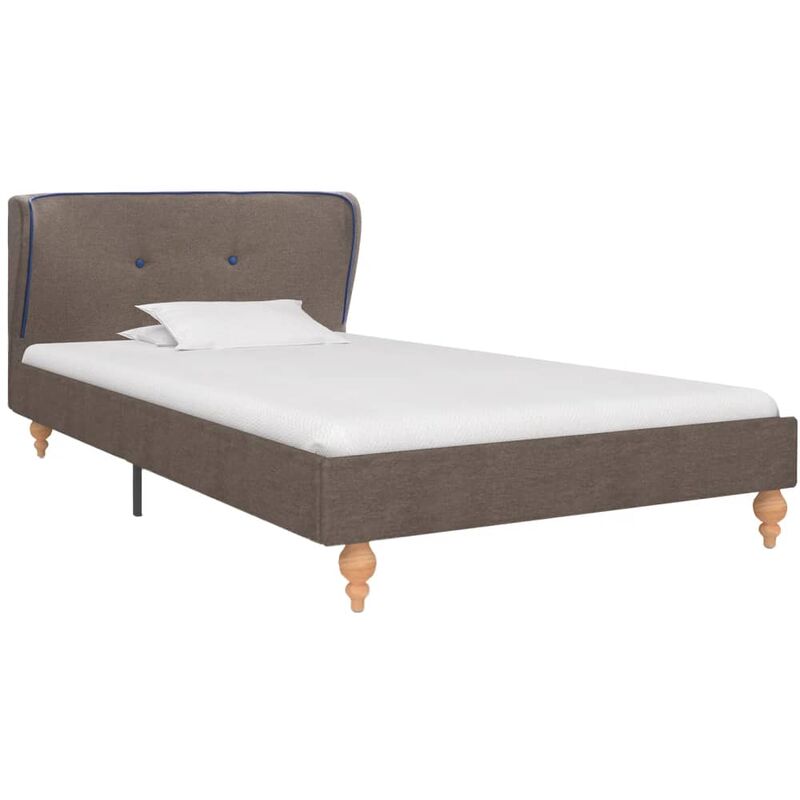 

Estructura de Cama de Tela Gris Topo 90x200 cm - Gris Topo - Vidaxl