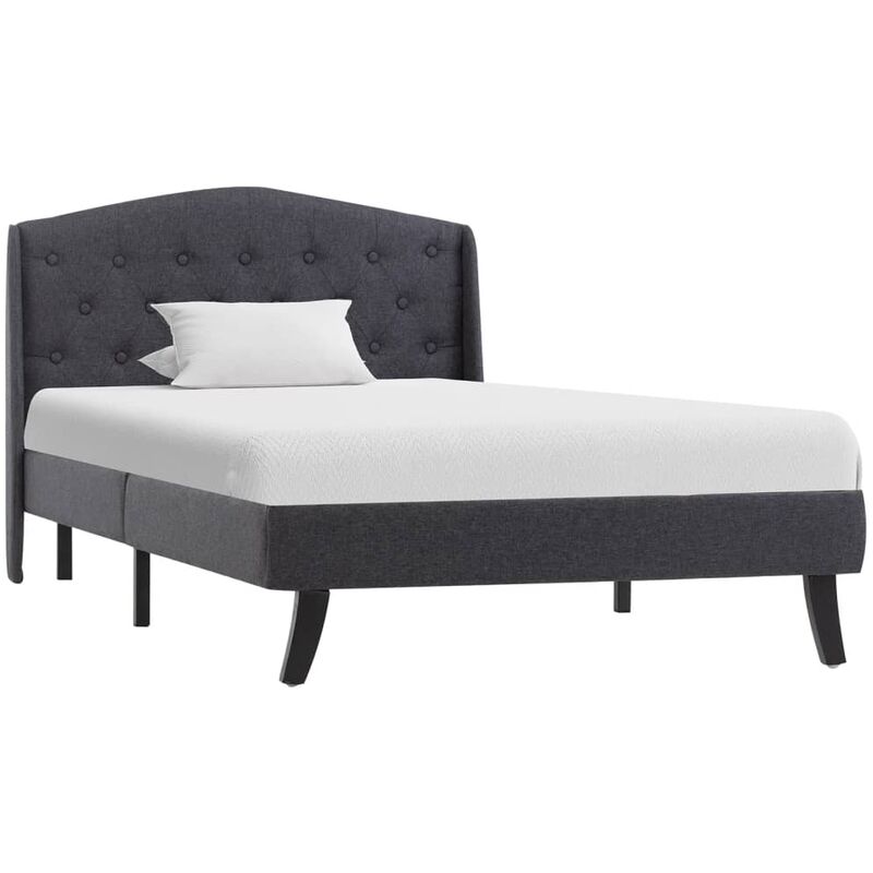 

Estructura de Cama de Tela Gris Oscuro 90x200 cm - Gris - Vidaxl