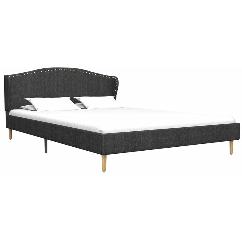 

Estructura de Cama de Tela Gris Oscuro 200x140 cm - Gris - Vidaxl