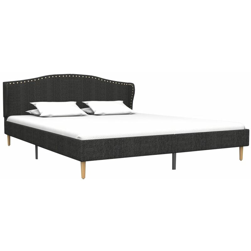 

Estructura de Cama de Tela Gris Oscuro 180x200 cm - Gris - Vidaxl