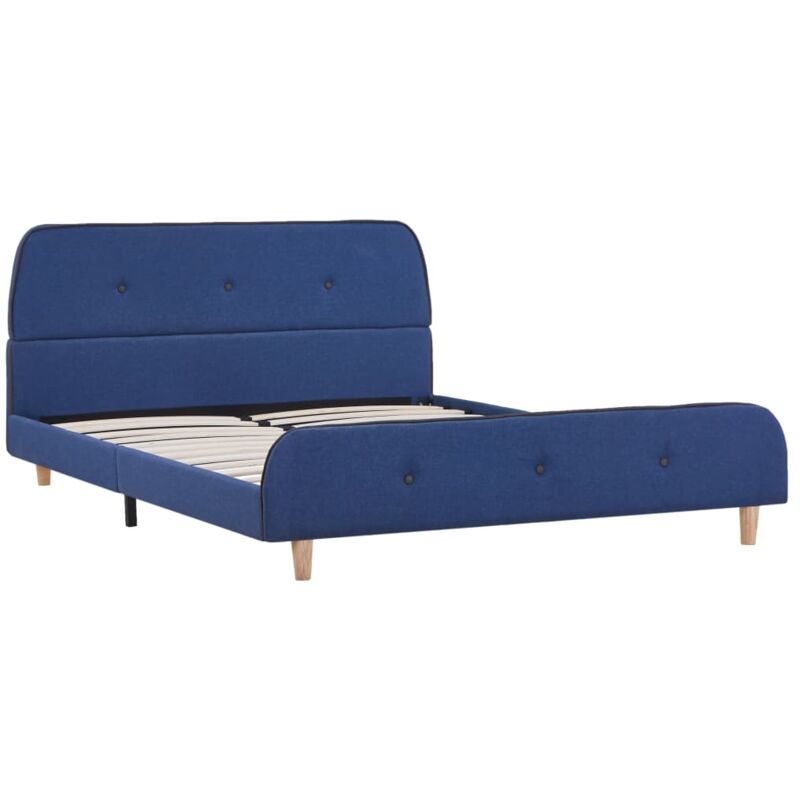 

Estructura de Cama de Tela Azul 140x200 cm - Azul - Vidaxl