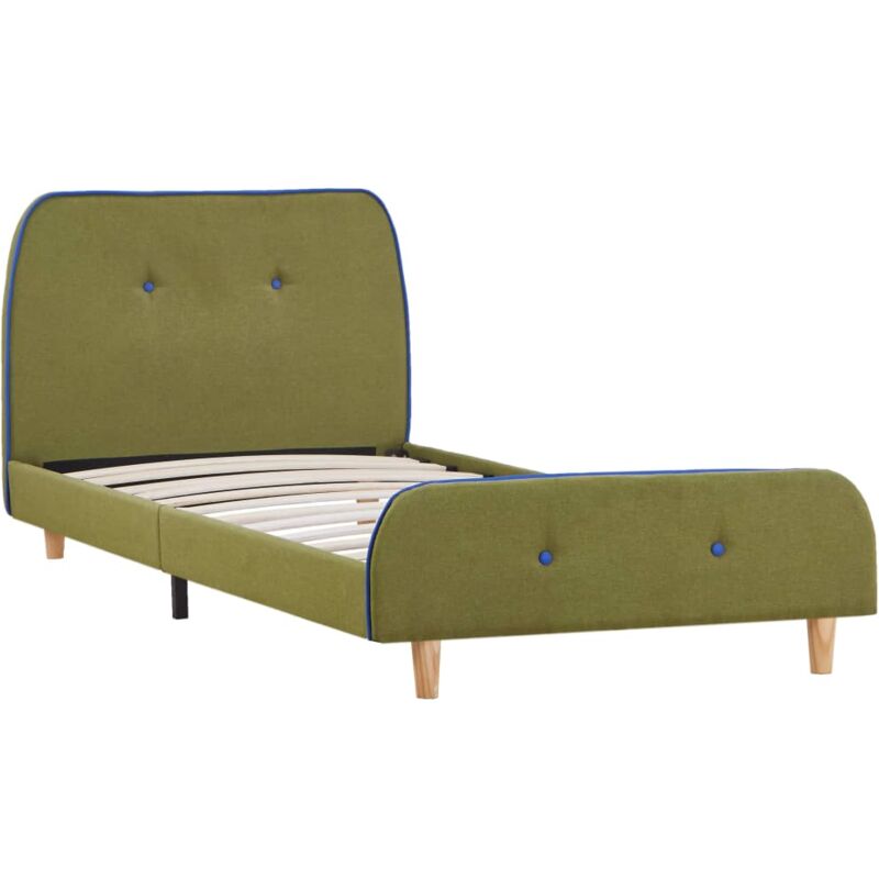 

Estructura de Cama de Tela Verde 90x200 cm - Verde - Vidaxl