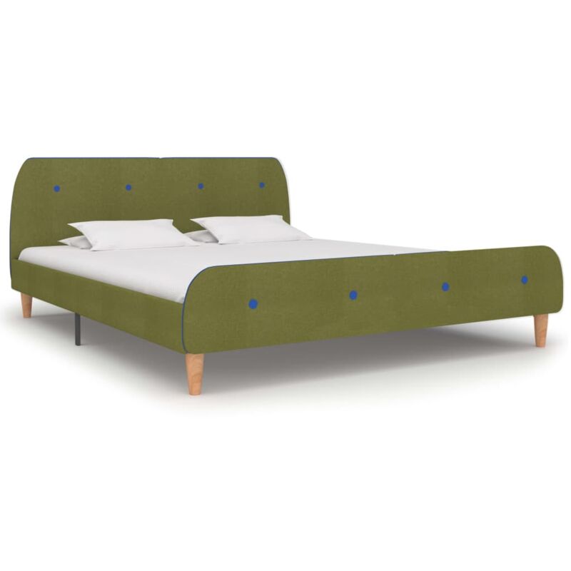 

Estructura de Cama de Tela Verde 160x200 cm - Verde - Vidaxl