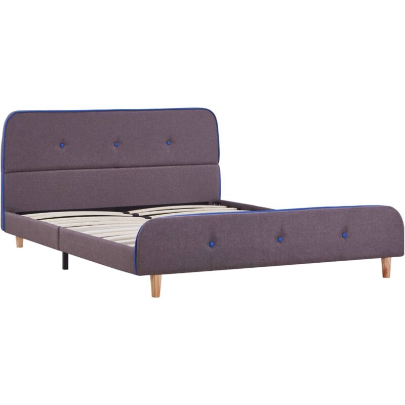 

Estructura de Cama de Tela Gris Topo 140x200 cm - Gris Topo - Vidaxl
