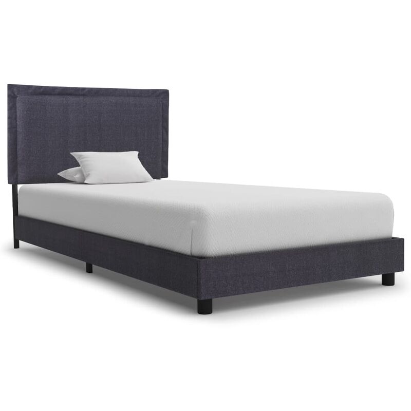 

Estructura de Cama de Tela Gris Oscuro 90x200 cm - Gris - Vidaxl