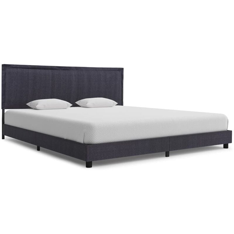 

Estructura de Cama de Tela Gris Oscuro 180x200 cm - Gris - Vidaxl