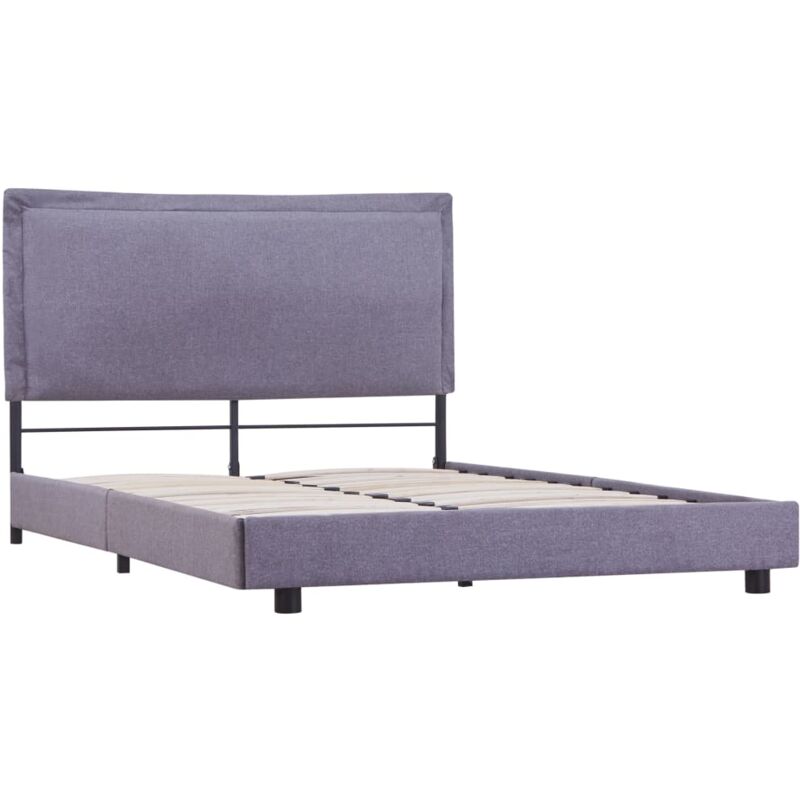 

Estructura de Cama de Tela Gris Claro 140x200 cm - Gris - Vidaxl