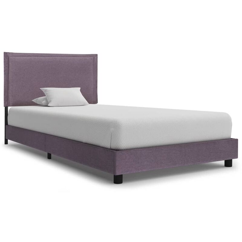 

vidaXL Estructura de Cama de Tela Gris Topo 90x200 cm - Marrón
