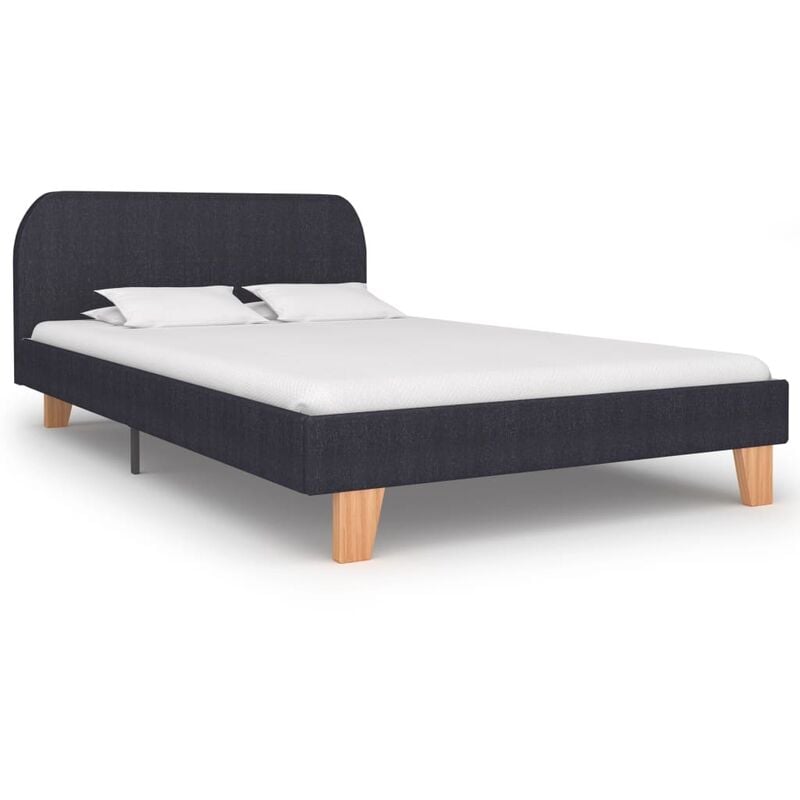 

vidaXL Estructura de Cama de Tela Gris Oscura 120x200 cm - Gris