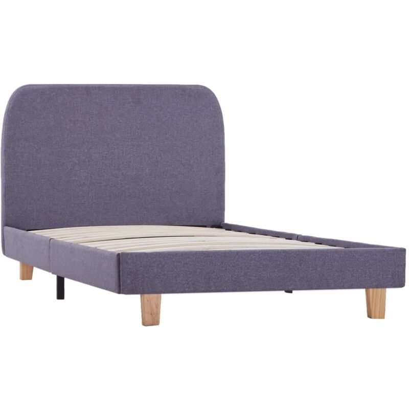 

Estructura de Cama de Tela Gris Claro 90x200 cm - Gris - Vidaxl