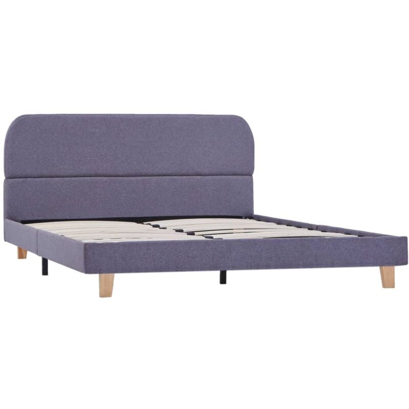 

Estructura de Cama de Tela Gris Claro 140x200 cm - Gris - Vidaxl