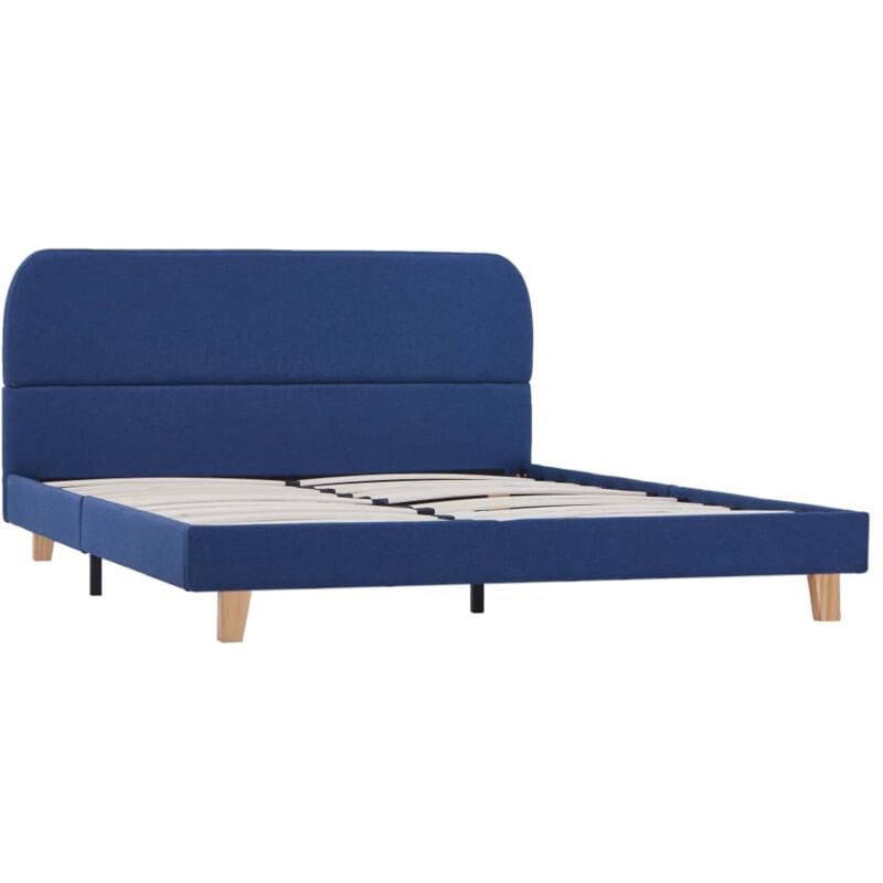 

Estructura de Cama de Tela Azul 140x200 cm - Azul - Vidaxl