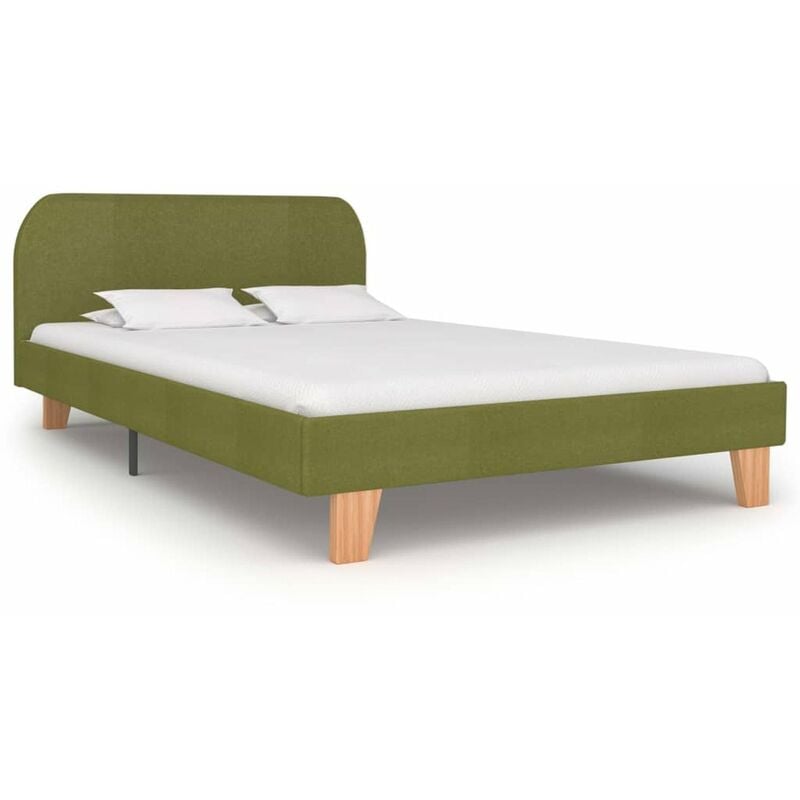 

Estructura de cama de tela verde 120x200 cm