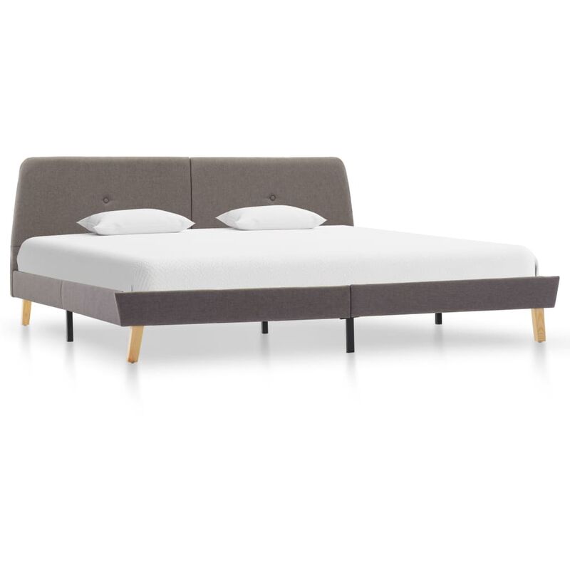 

Estructura de Cama de Tela Gris Taupe 180x200 cm - Gris Topo - Vidaxl