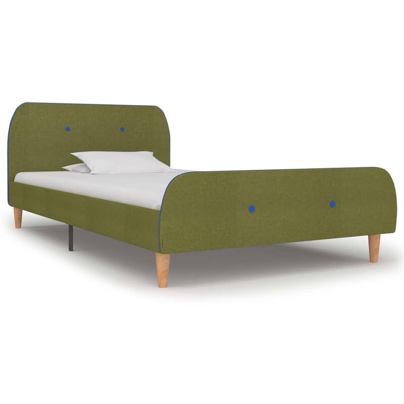 

Estructura de cama de tela verde 90x200 cm - Verde