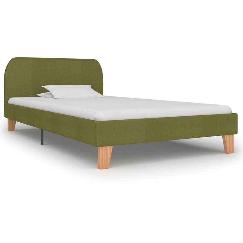 

Estructura de cama de tela verde 90x200 cm - Verde