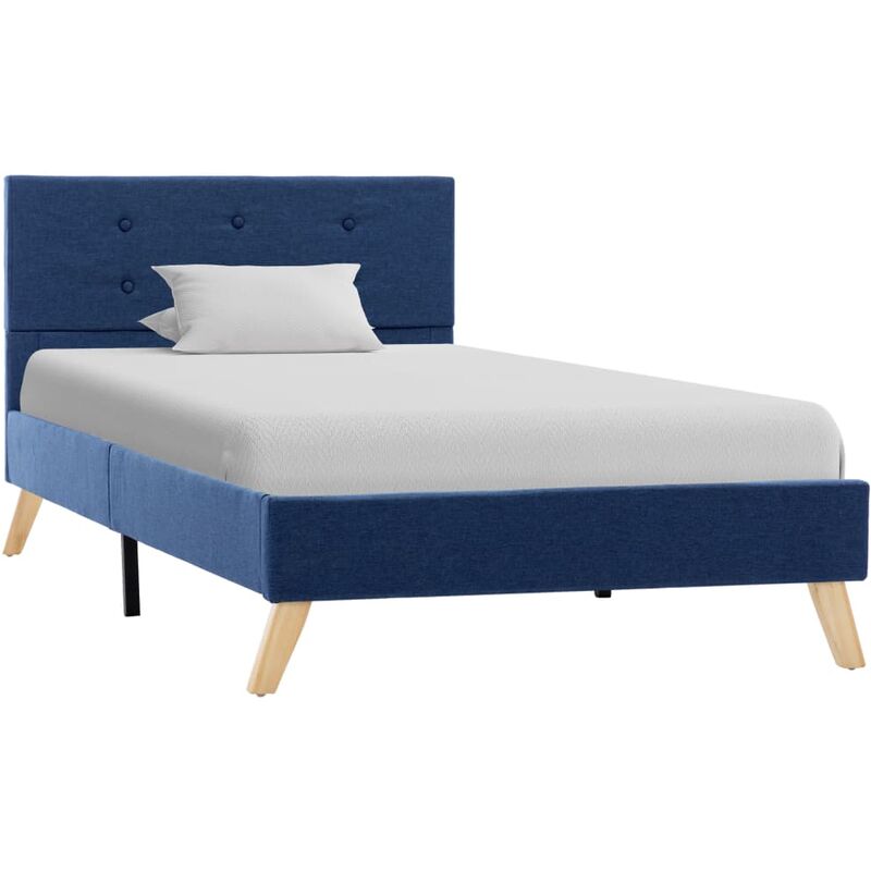 

vidaXL Estructura de Cama de Tela Azul 90x200 cm - Azul