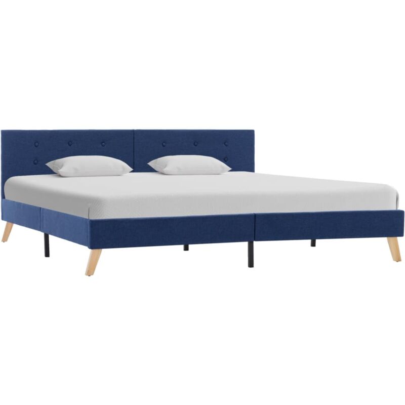 

Estructura de Cama de Tela Azul 180x200 cm - Azul - Vidaxl
