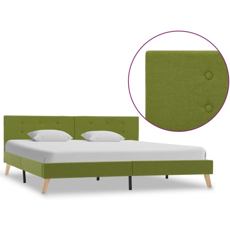 

Estructura de Cama de Tela Verde 180x200 cm - Verde - Vidaxl